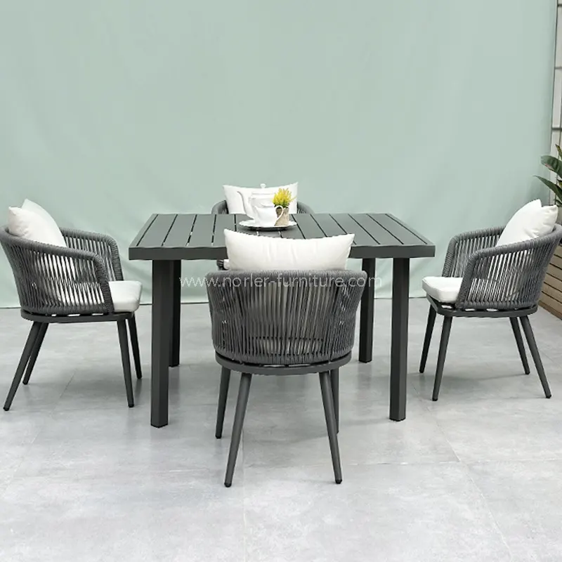 Moda açık alüminyum ip yemek seti