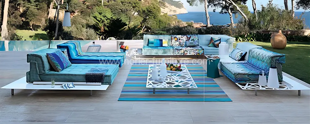 Latest Waterproof Outdoor Upholstered Soft Sofa