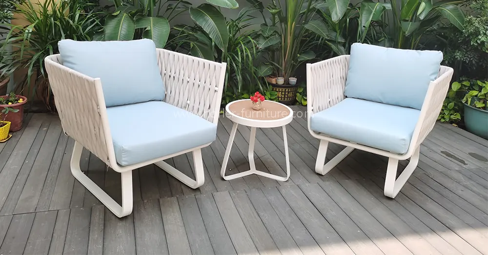 Outdoor Balcony Table And Chair set Aluminum Alloy