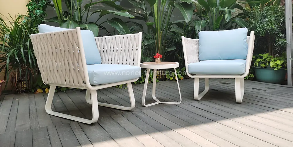 Outdoor Balcony Table And Chair set Aluminum Alloy