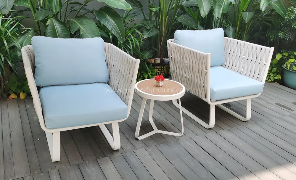 Outdoor Balcony Table And Chair set Aluminum Alloy