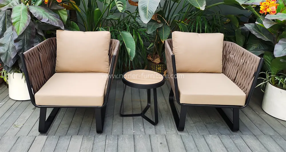 Outdoor Balcony Table And Chair set Aluminum Alloy