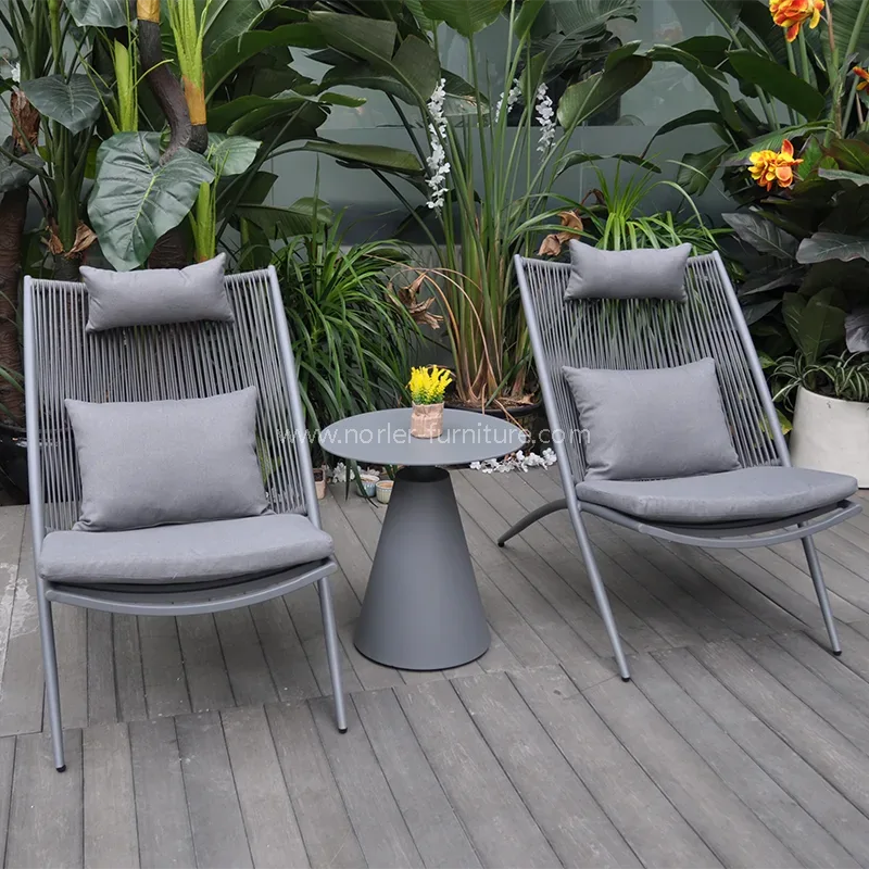 Modern basit dış mekan dokuma balkon seti