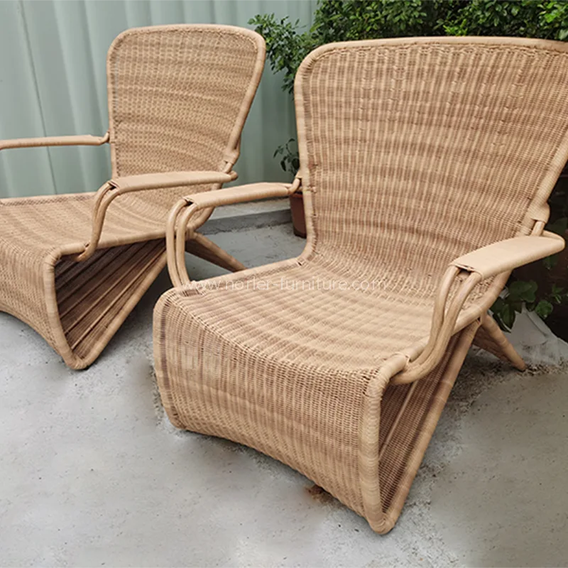 Modern basit su geçirmez açık hava rattan sandalye