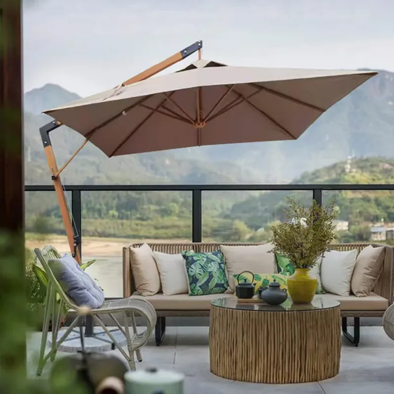 Açık bahçe plajı avlu parasol