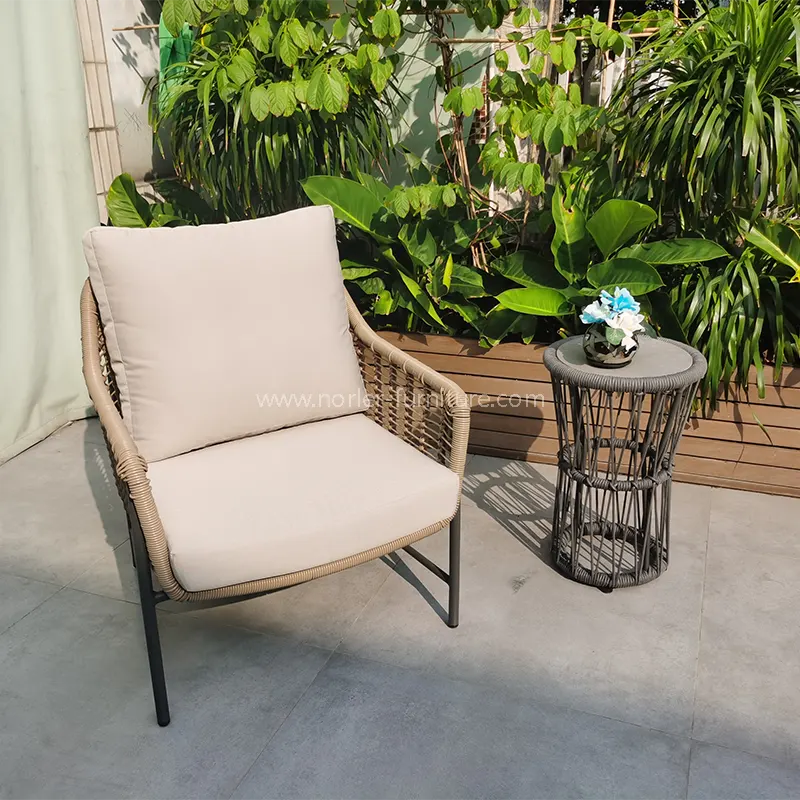 Açık pe rattan bahçe balkon masası ve sandalye